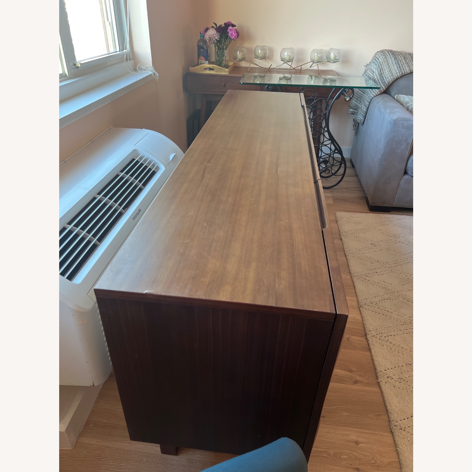 Crate & Barrel Apex 71" Walnut Credenza - image-2