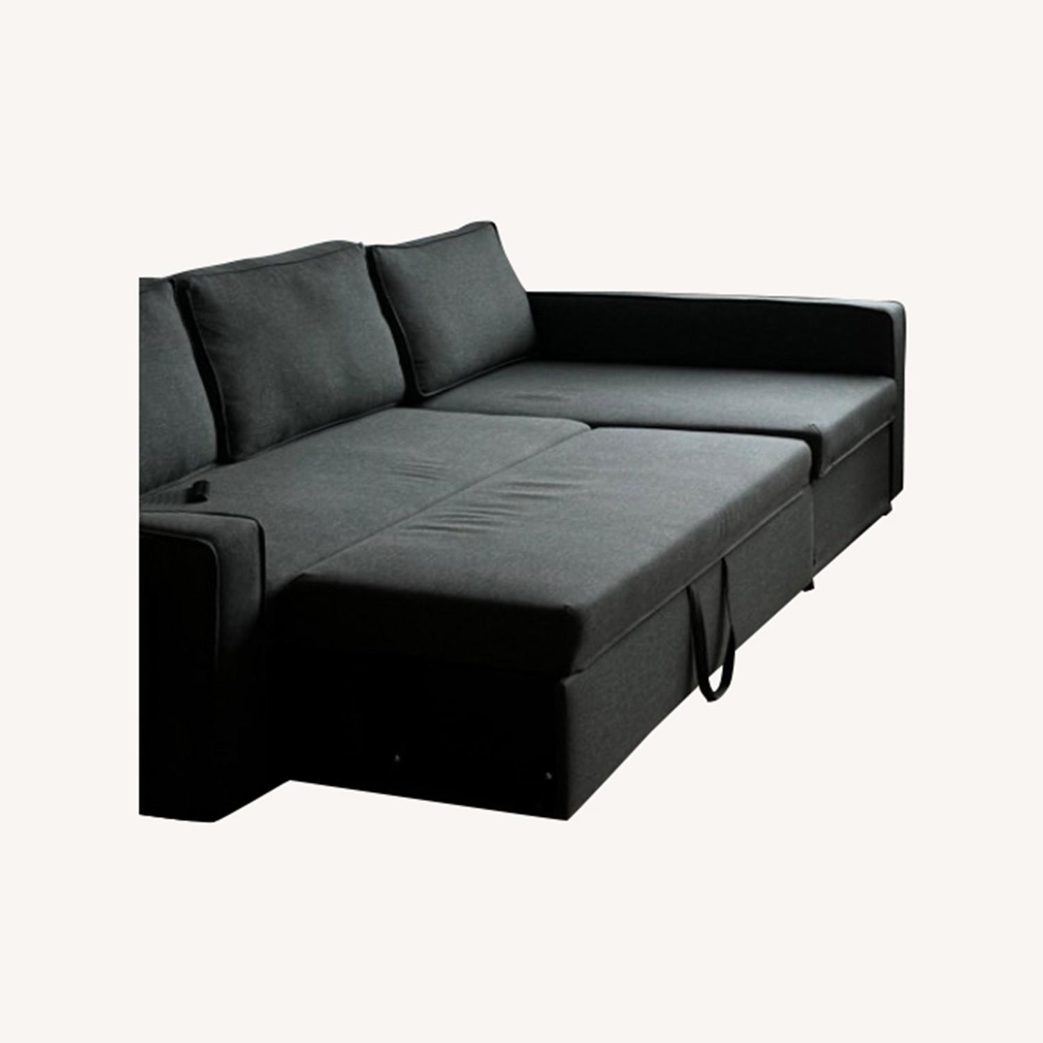Expandable Sleeper Sofa W Storage - image-0