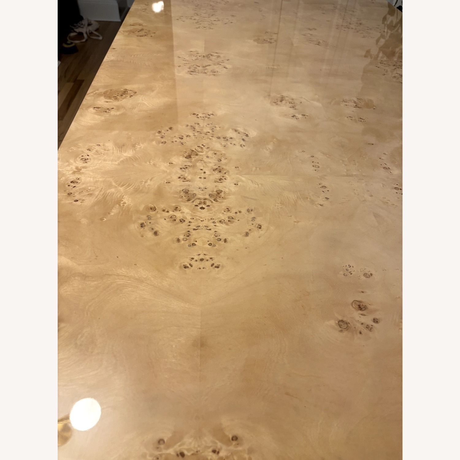 Restoration Hardware Burled Wood Dining Table - image-3