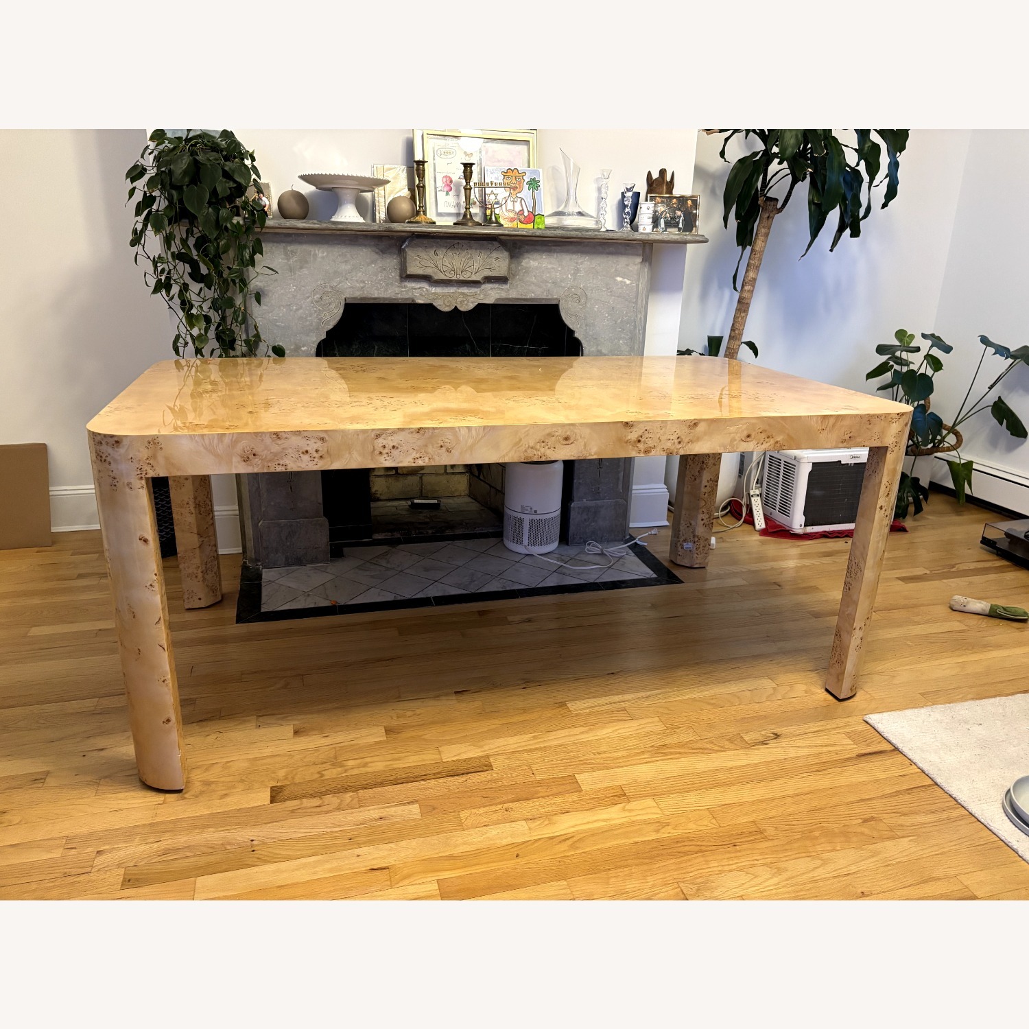 Restoration Hardware Burled Wood Dining Table - image-5