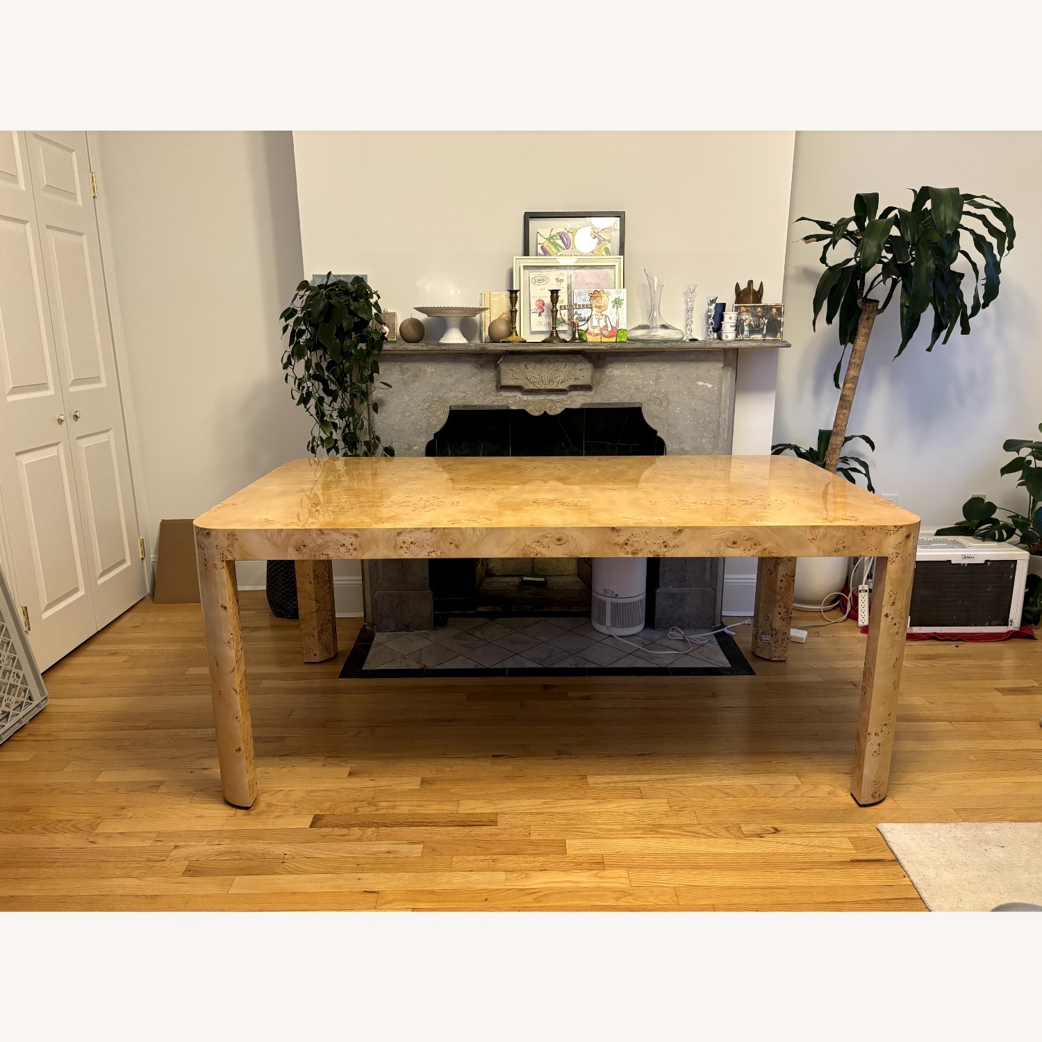 Restoration Hardware Burled Wood Dining Table - image-4