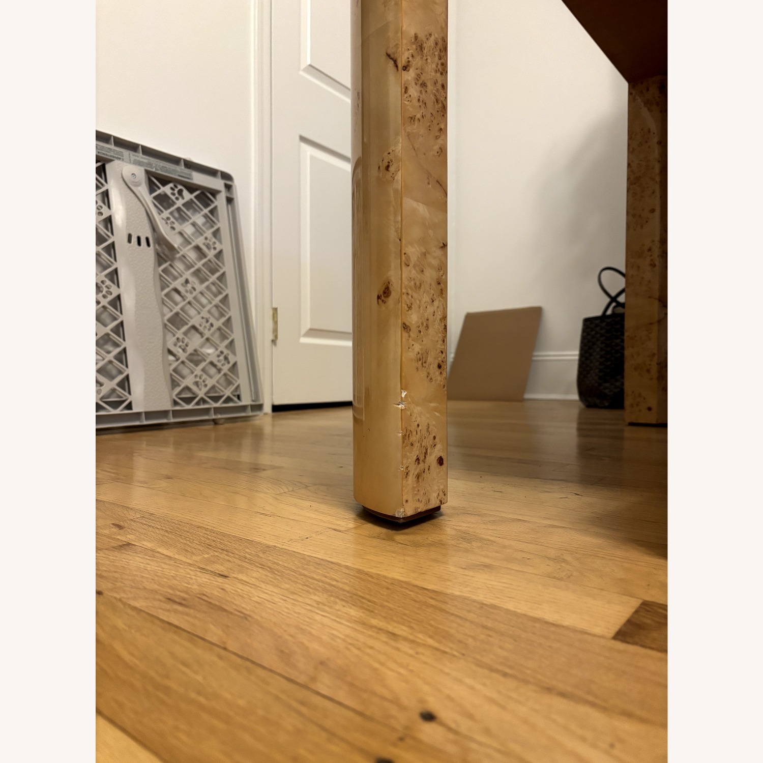 Restoration Hardware Burled Wood Dining Table - image-2