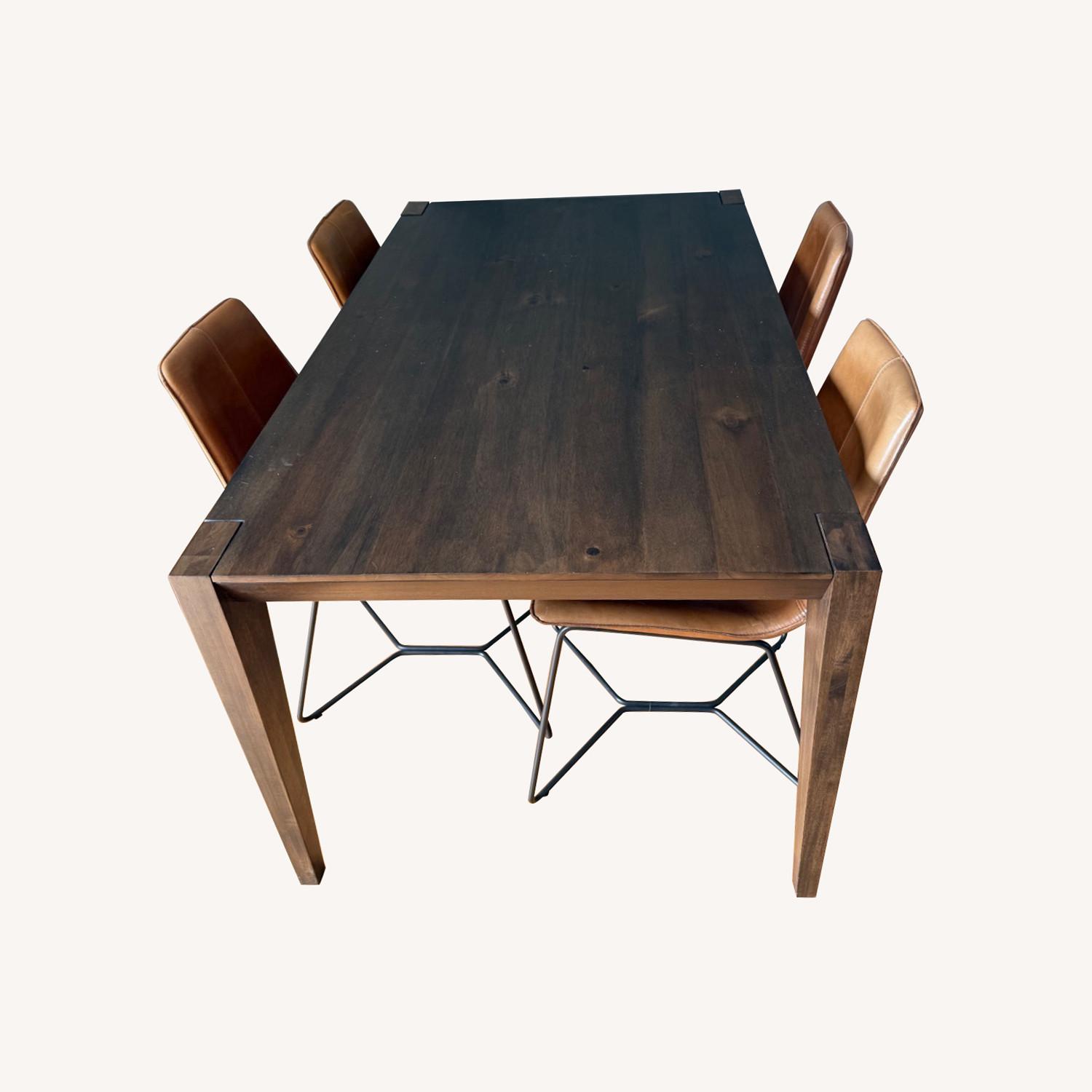 West Elm Dining Table and Chairs - image-0
