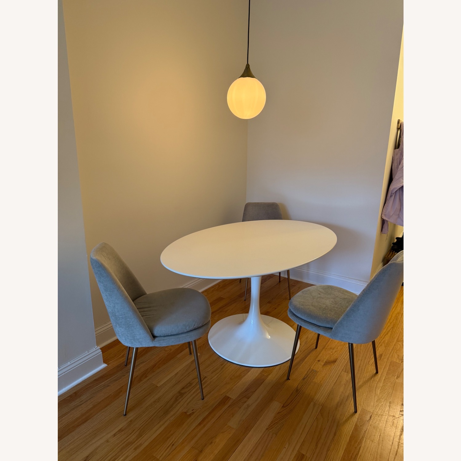 White Oval Dining Table - image-3