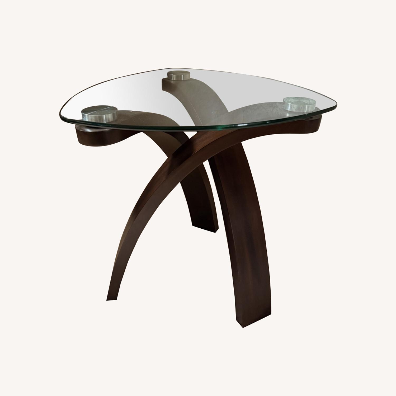 Hazelnut Oval End Table - image-0