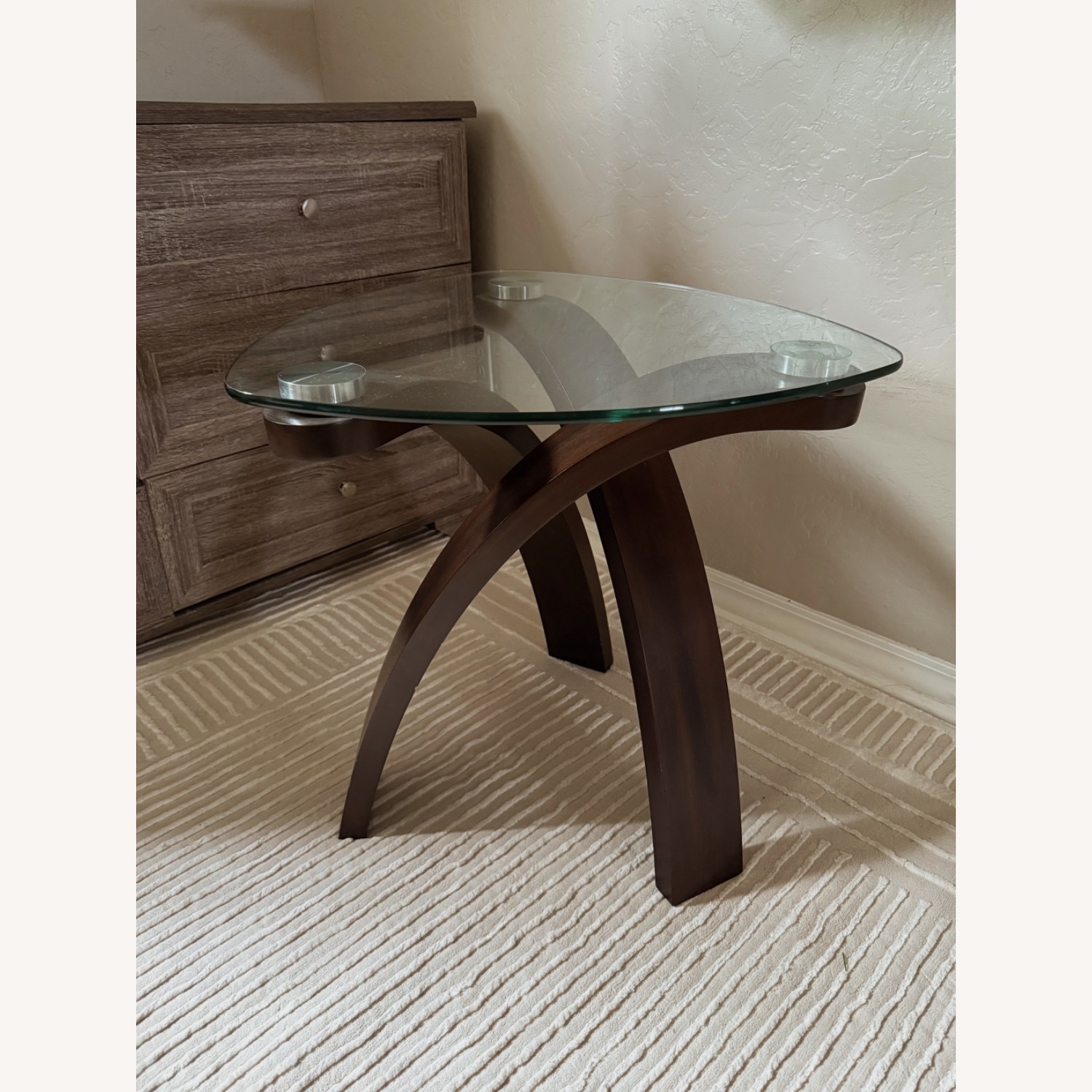 Hazelnut Oval End Table - image-1