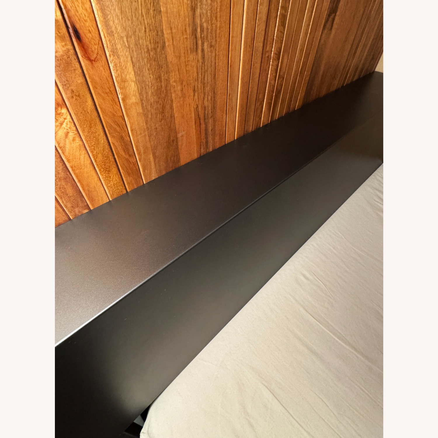 CB2 Alpine Gunmetal Queen Bed - image-3