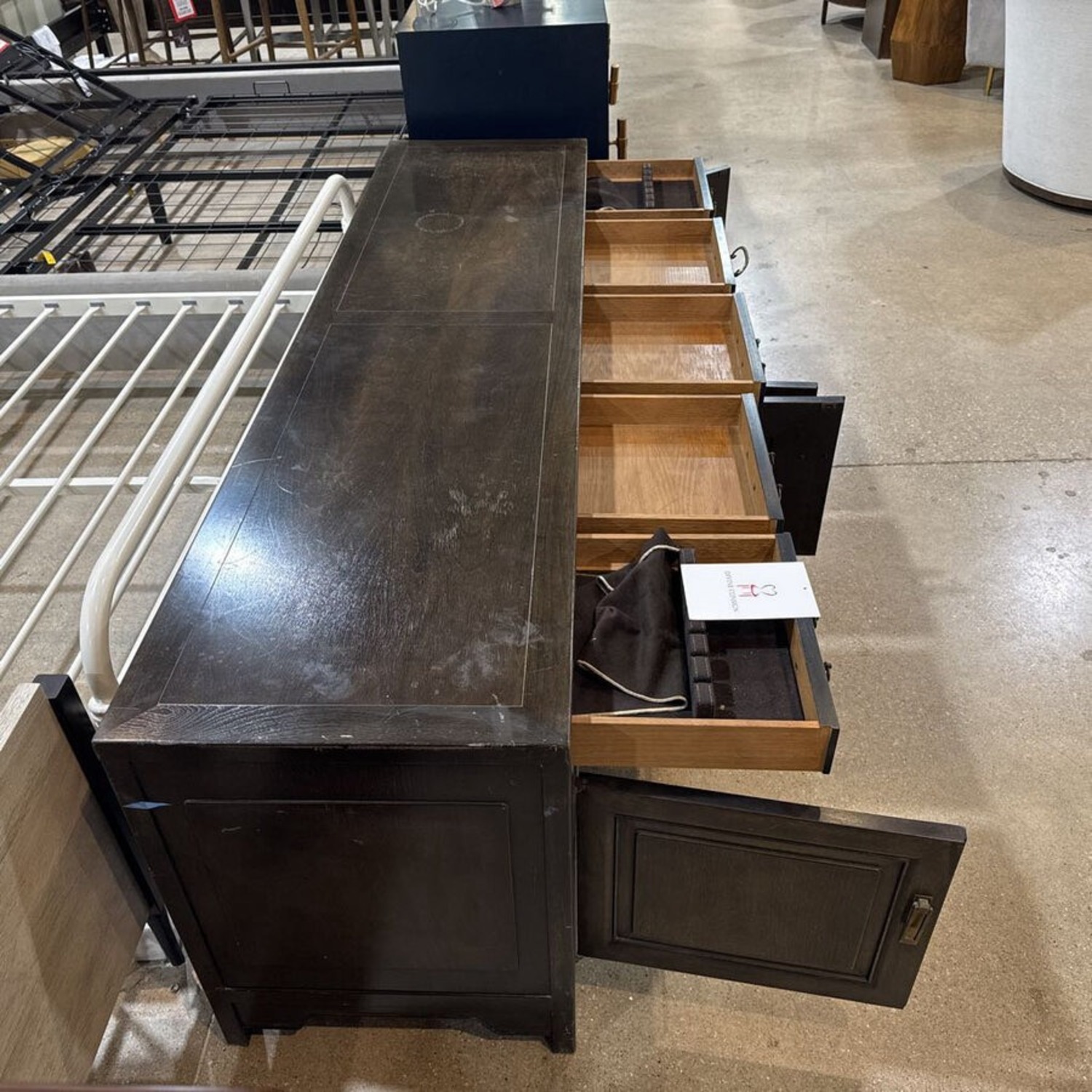 Chinese Style Lacquered Low Profile Buffet - image-4