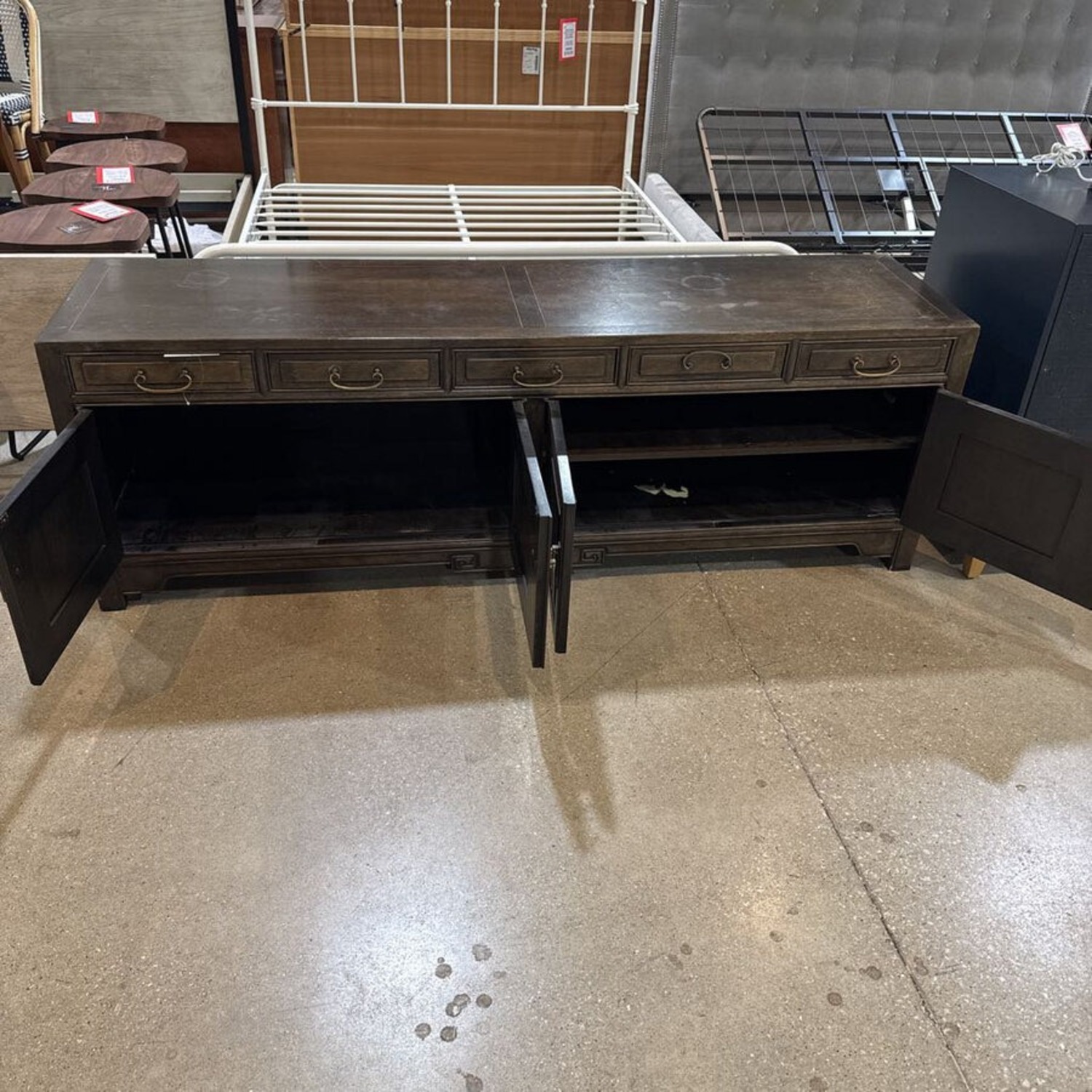 Chinese Style Lacquered Low Profile Buffet - image-6