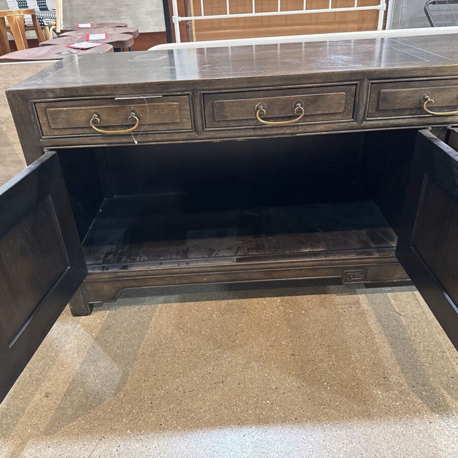 Chinese Style Lacquered Low Profile Buffet - image-8