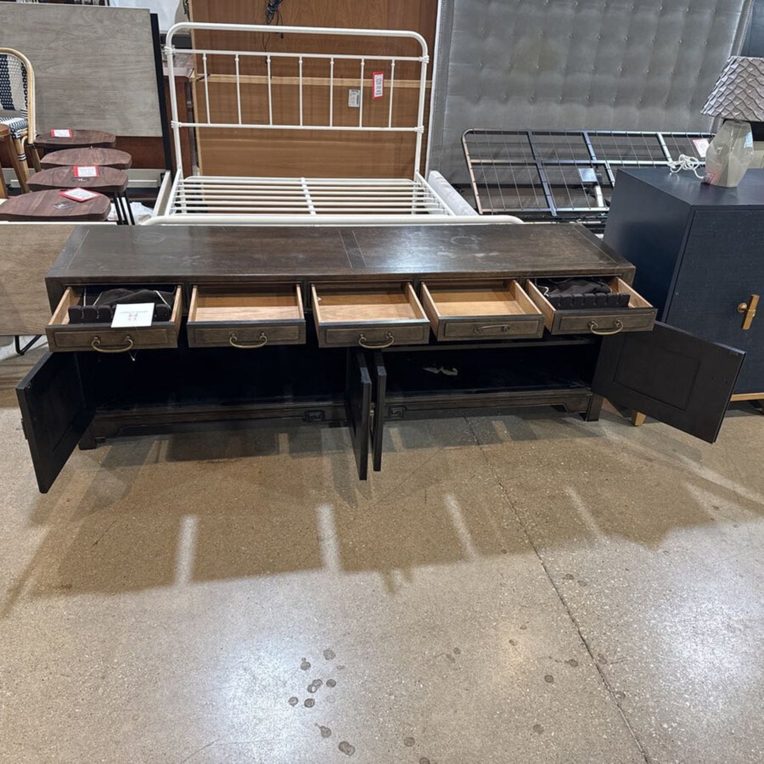 Chinese Style Lacquered Low Profile Buffet - image-3