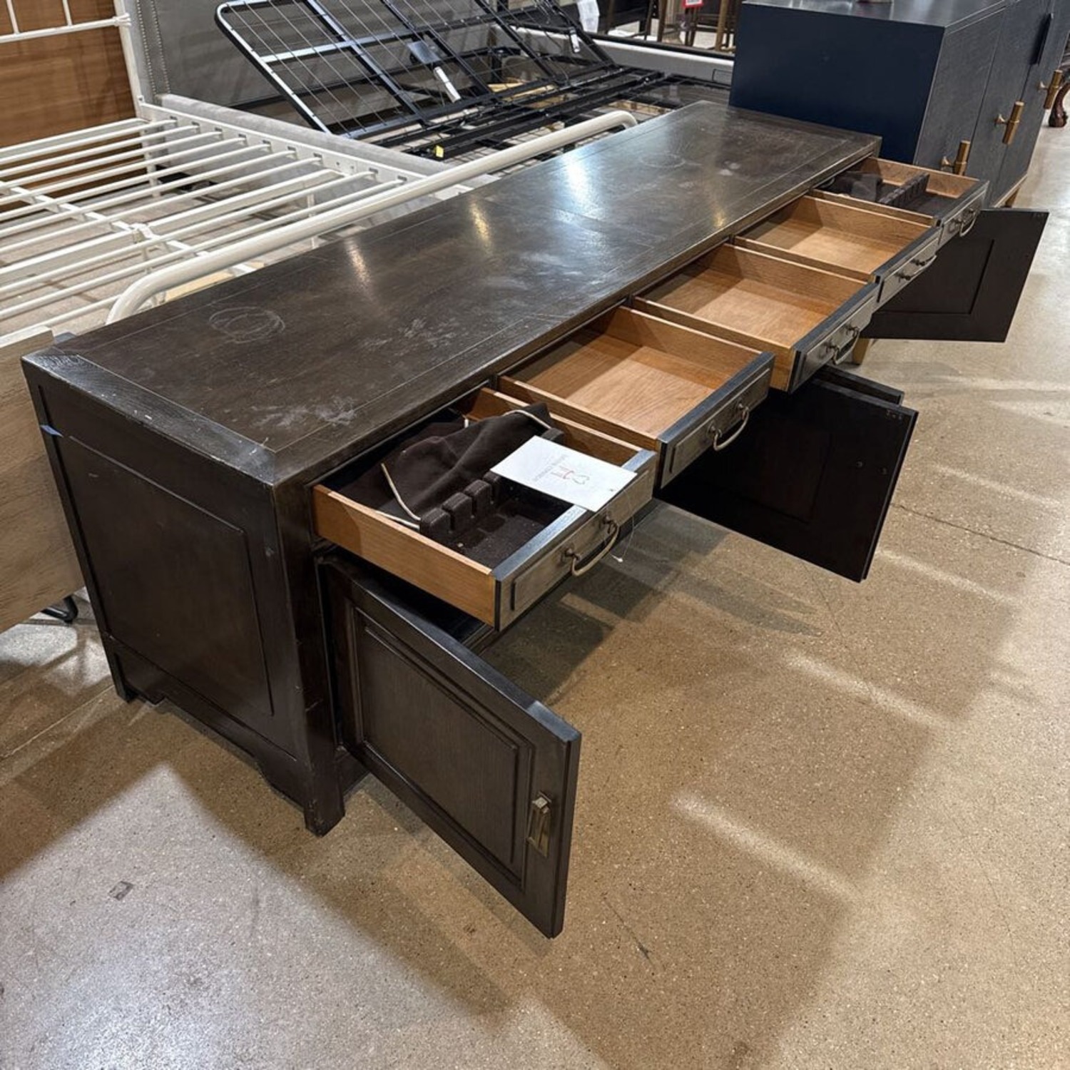 Chinese Style Lacquered Low Profile Buffet - image-5