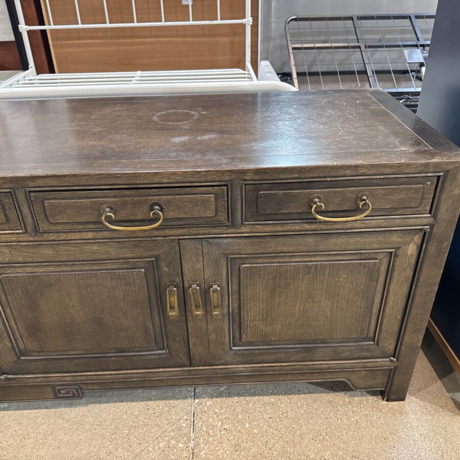 Chinese Style Lacquered Low Profile Buffet - image-9
