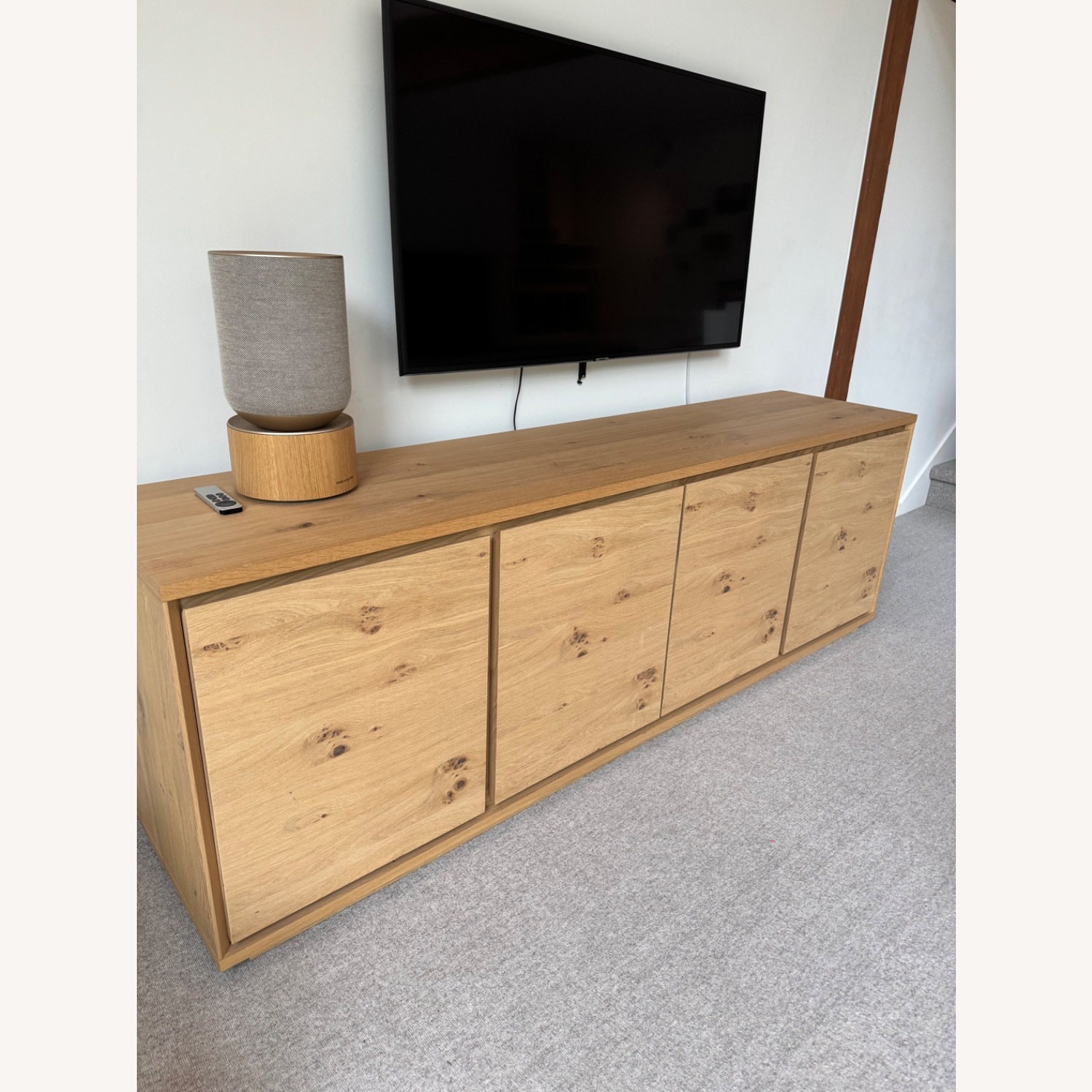 West Elm Norre Media Console Oak - image-3
