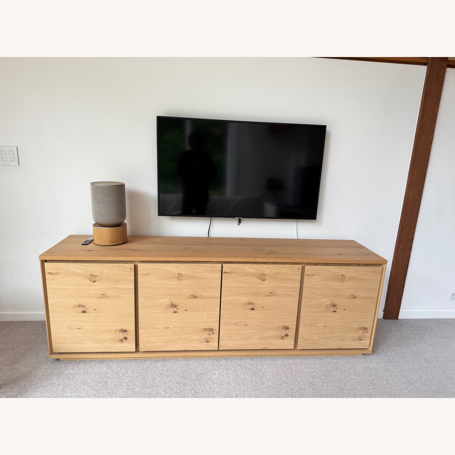 West Elm Norre Media Console Oak - image-2