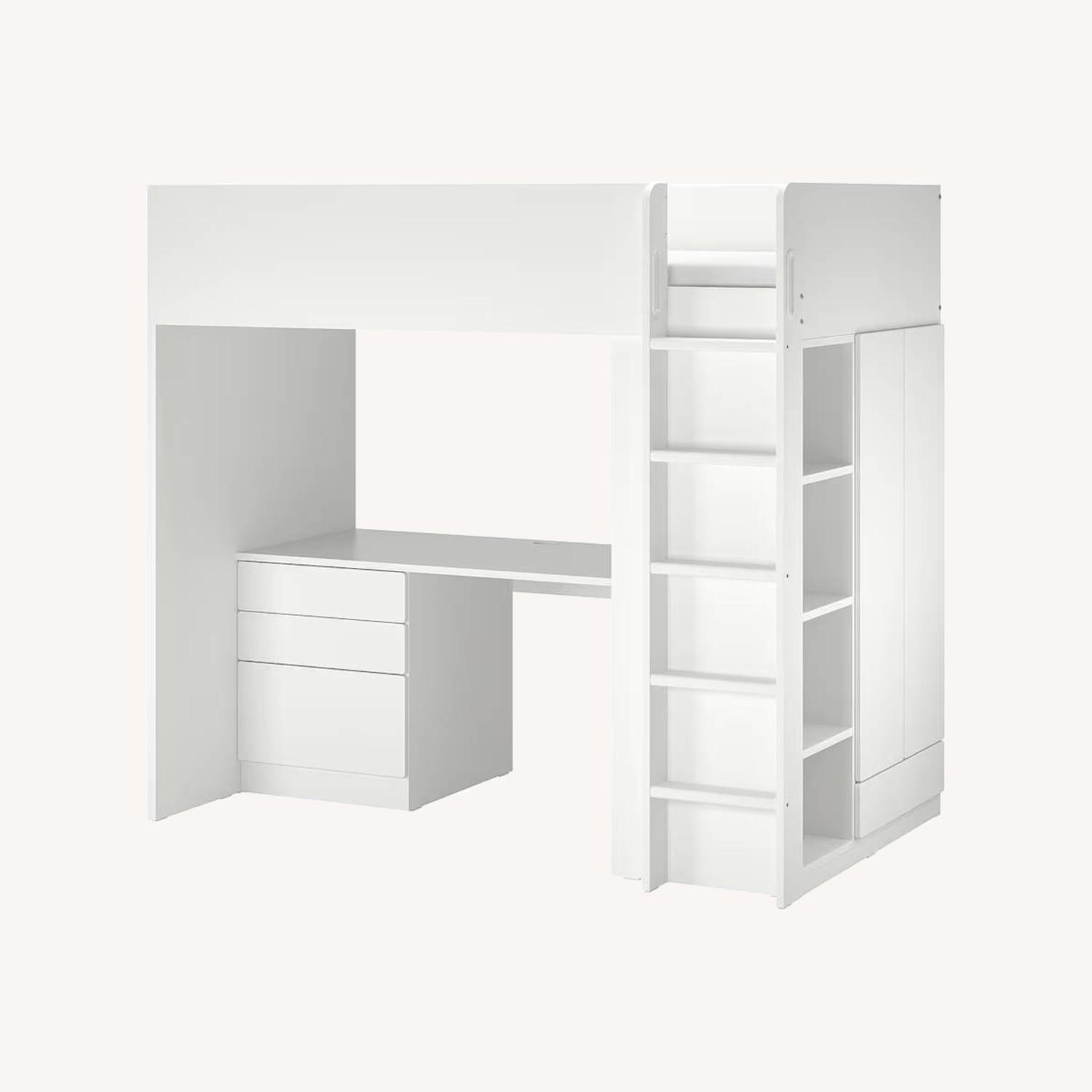IKEA Twin Loft Bed with Desk and Dresser - image-4