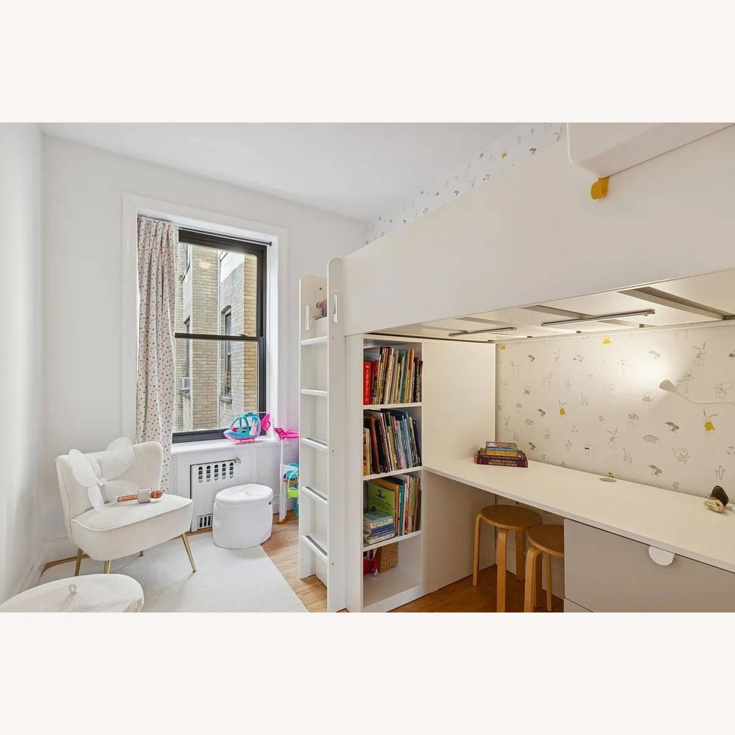 IKEA Twin Loft Bed with Desk and Dresser - image-3