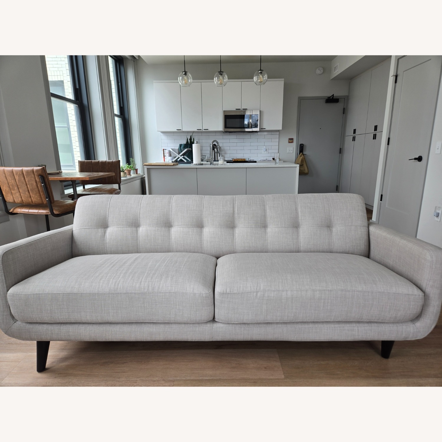 At Home Light Gray Crosby Sofa - image-2