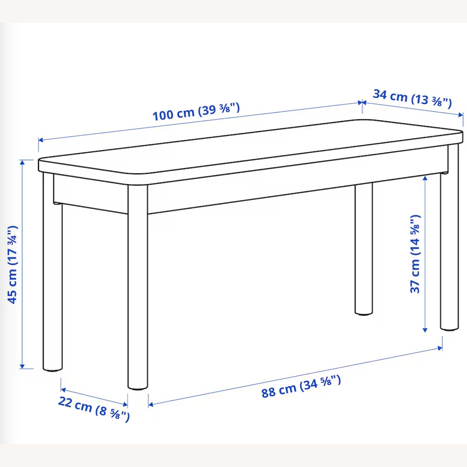 IKEA RÖNNINGE Bench - image-1