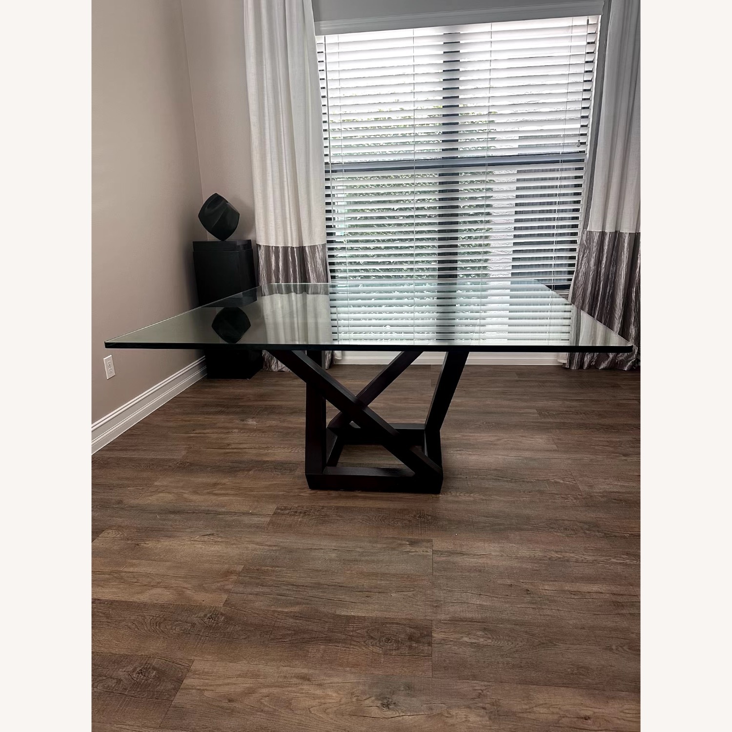 Wenge and Glass Square Dining Table from Artefacto - image-2