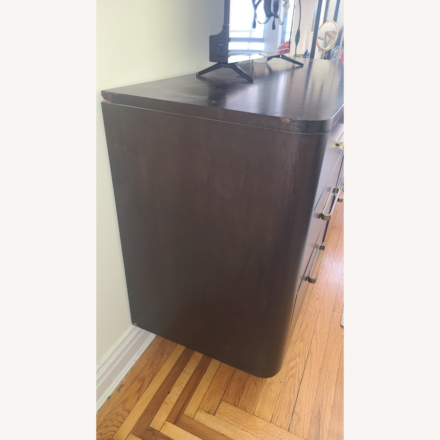 Crate & Barrel Gwen 6 Drawer Dark Wood Dresser - image-2