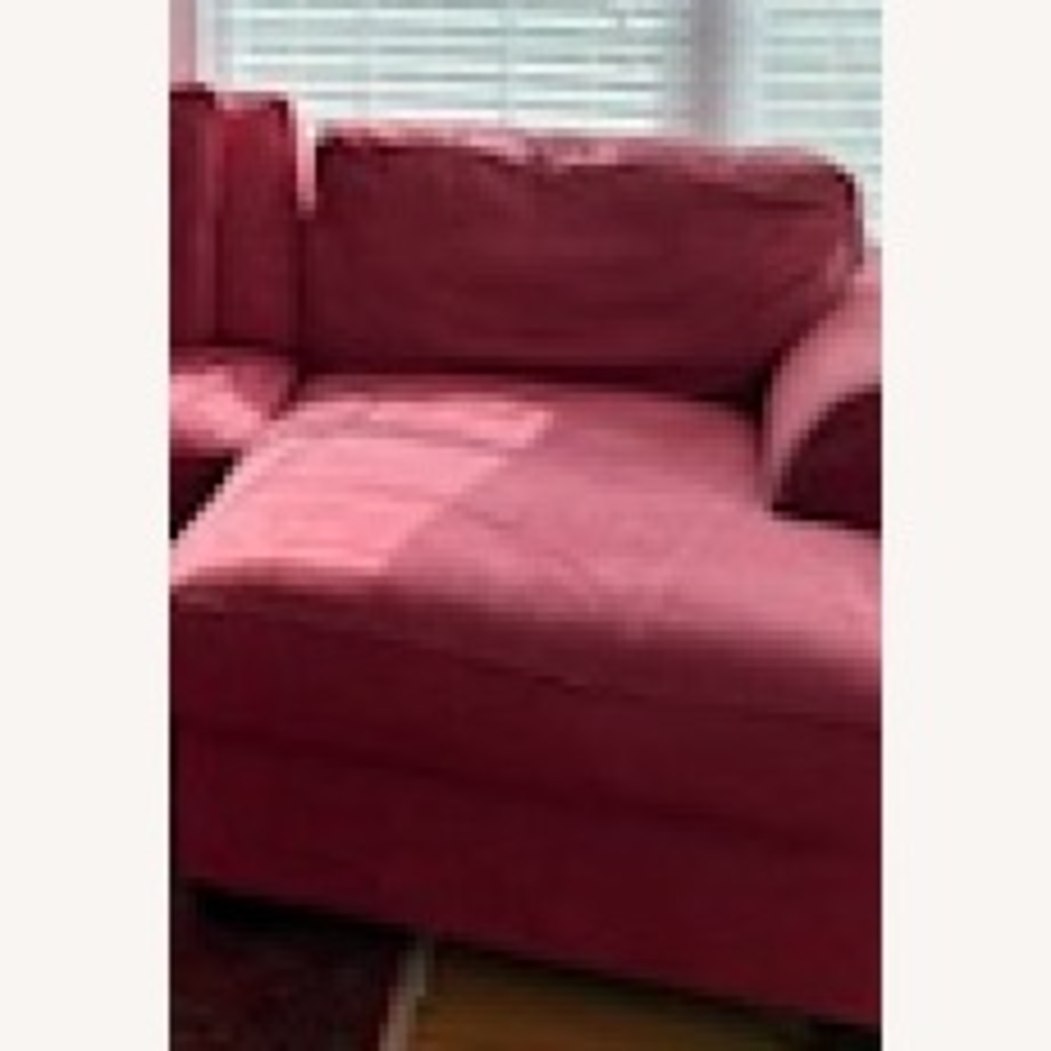 Jordan's Furniture Sunbrella Fabric Red Sectional - image-3