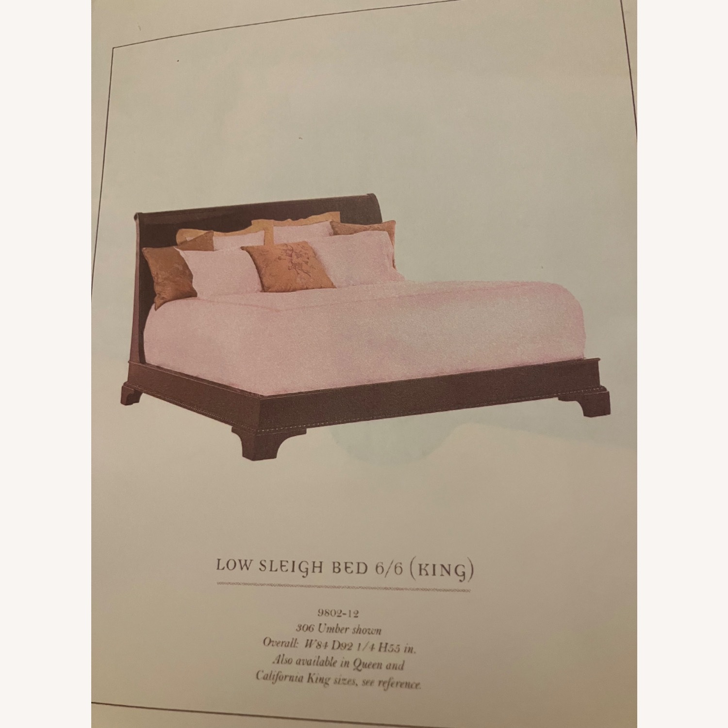 Henredon Wooden Sleigh Bed - image-2