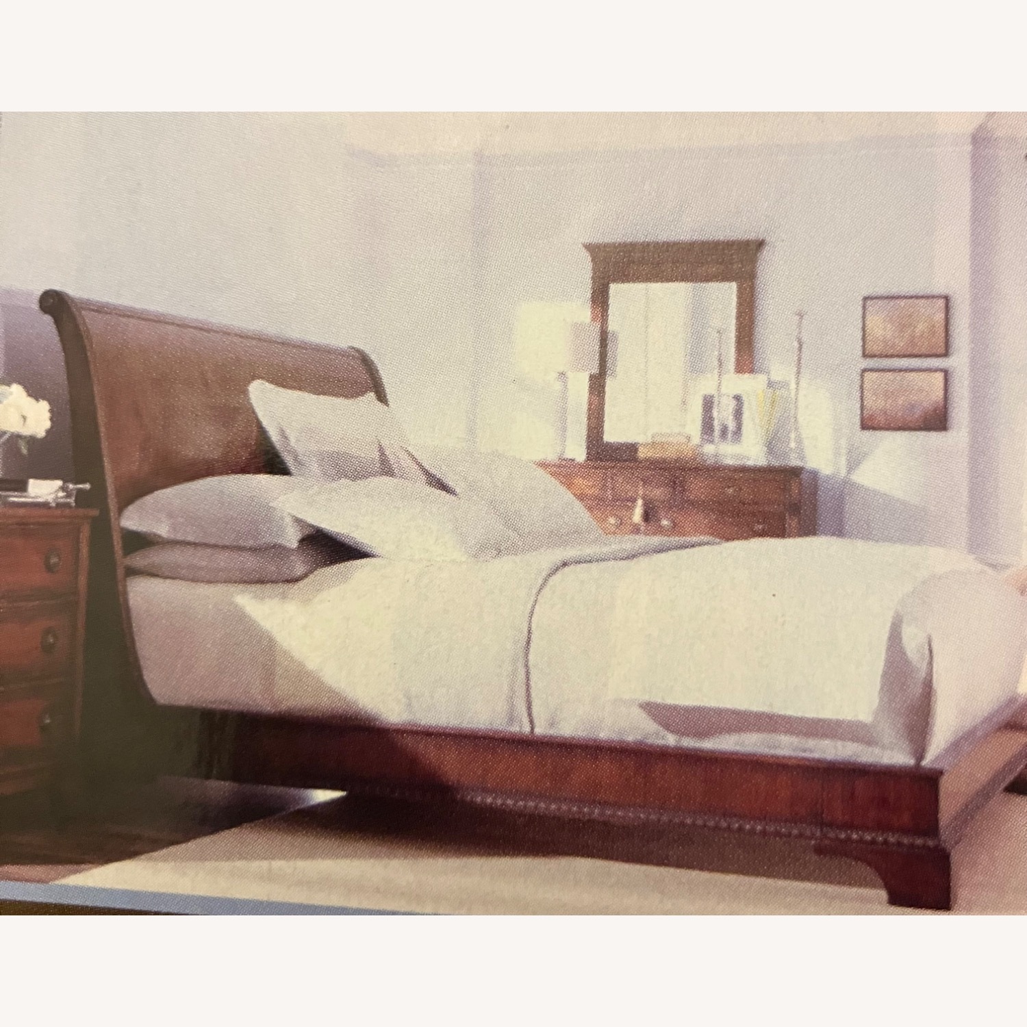 Henredon Wooden Sleigh Bed - image-1