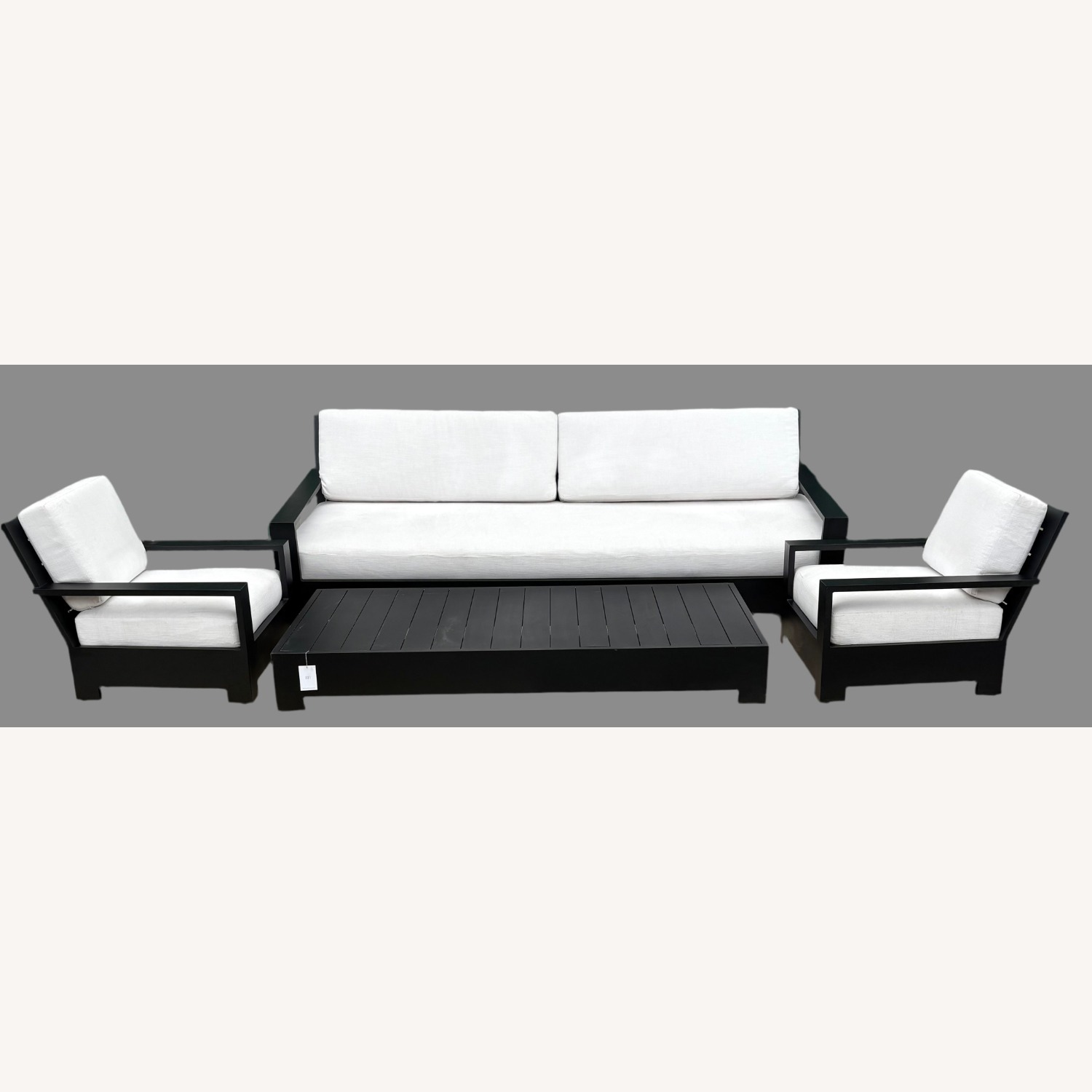 RH Belvedere Aluminum Rectangular Coffee Table - image-8