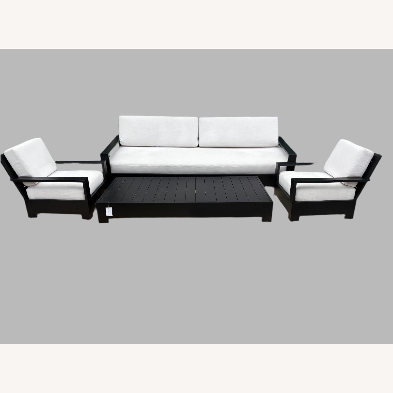 RH Belvedere Aluminum Rectangular Coffee Table - image-4