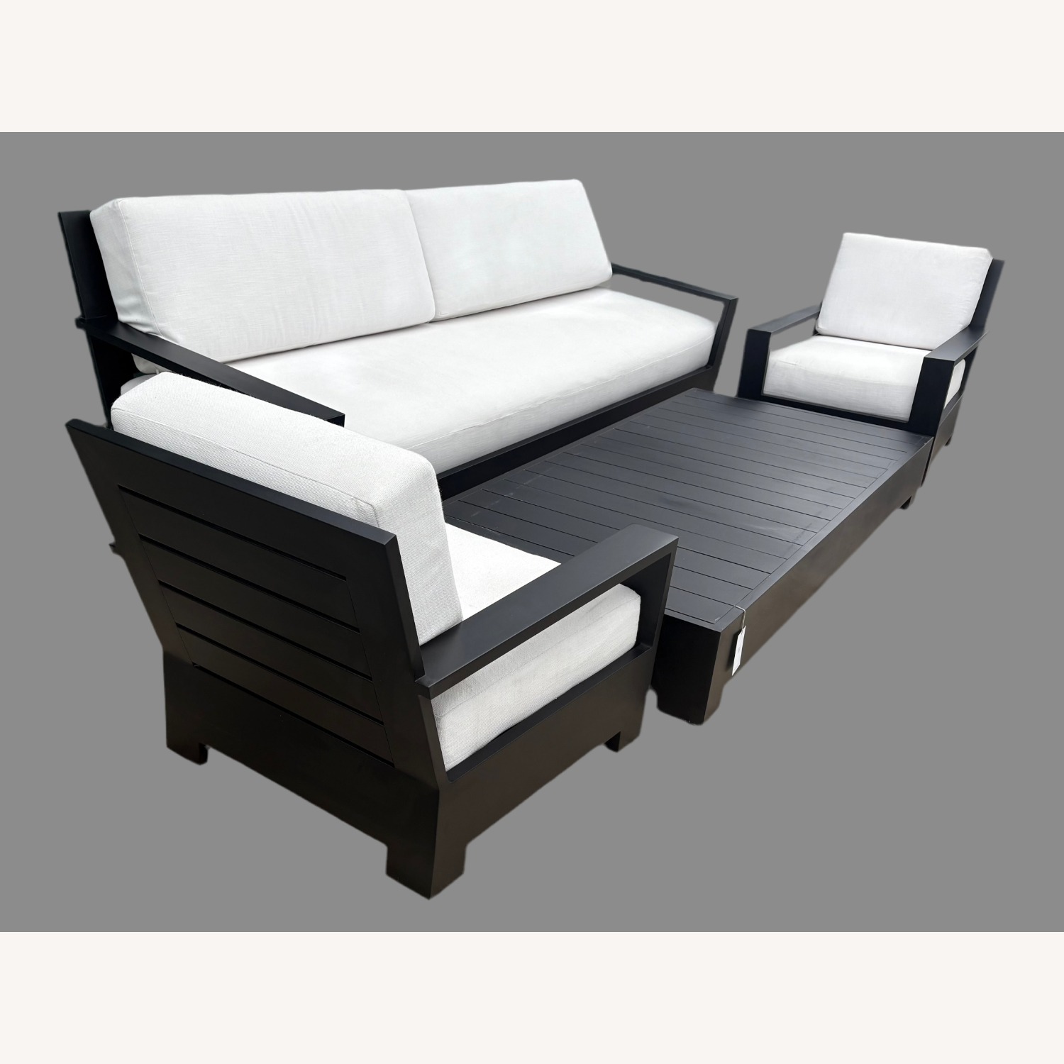 RH Belvedere Aluminum Rectangular Coffee Table - image-12