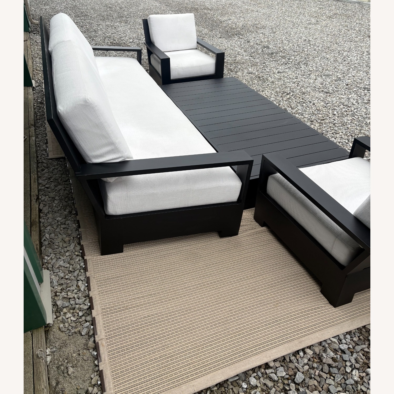 RH Belvedere Aluminum Rectangular Coffee Table - image-15