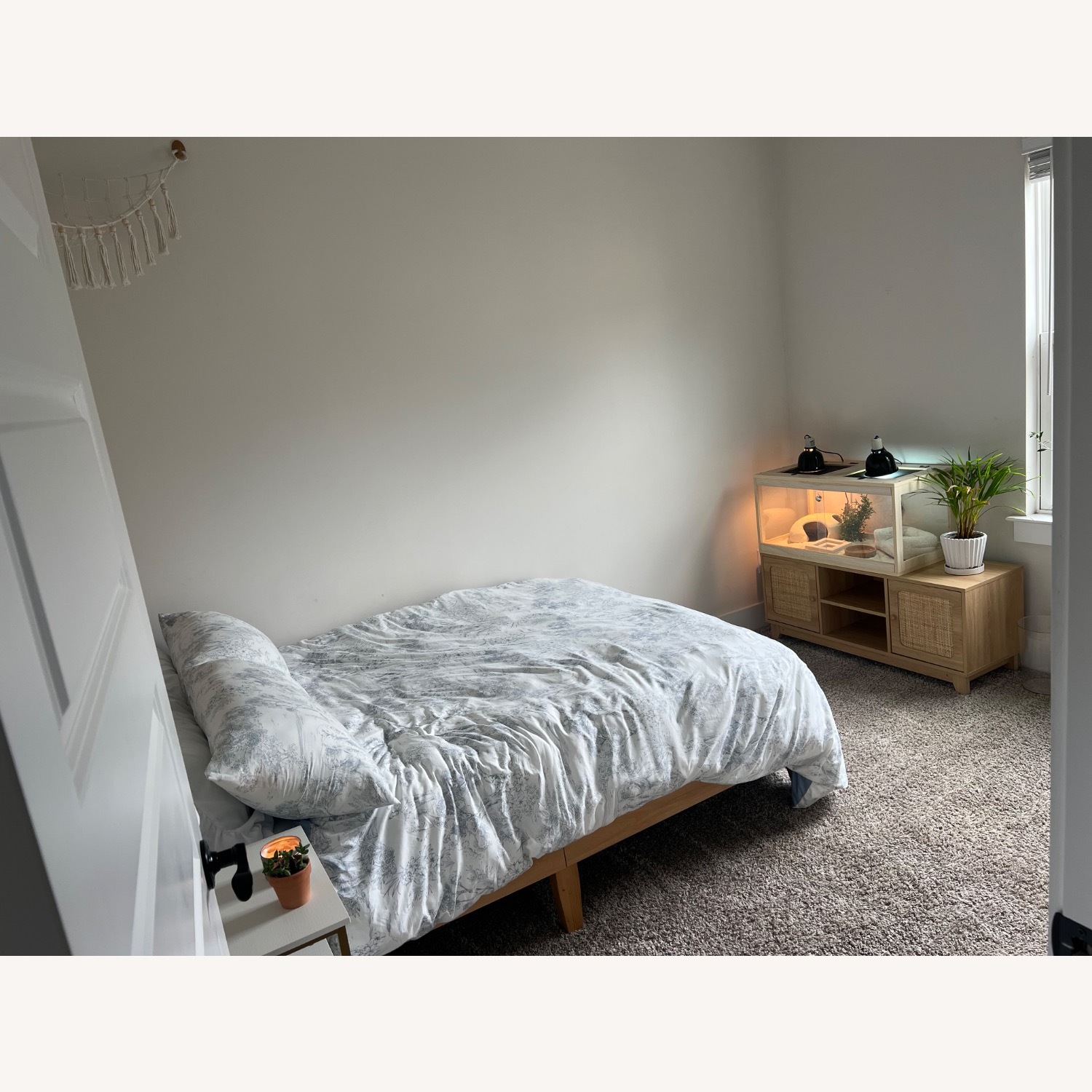 Luxury Wooden Rattan Bed Frame - image-4