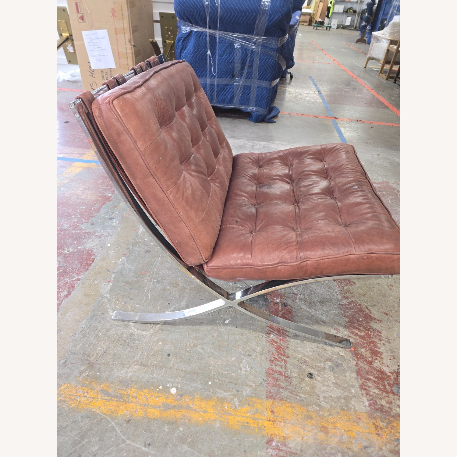 Lambskin Leather Barcelona Chair - image-6