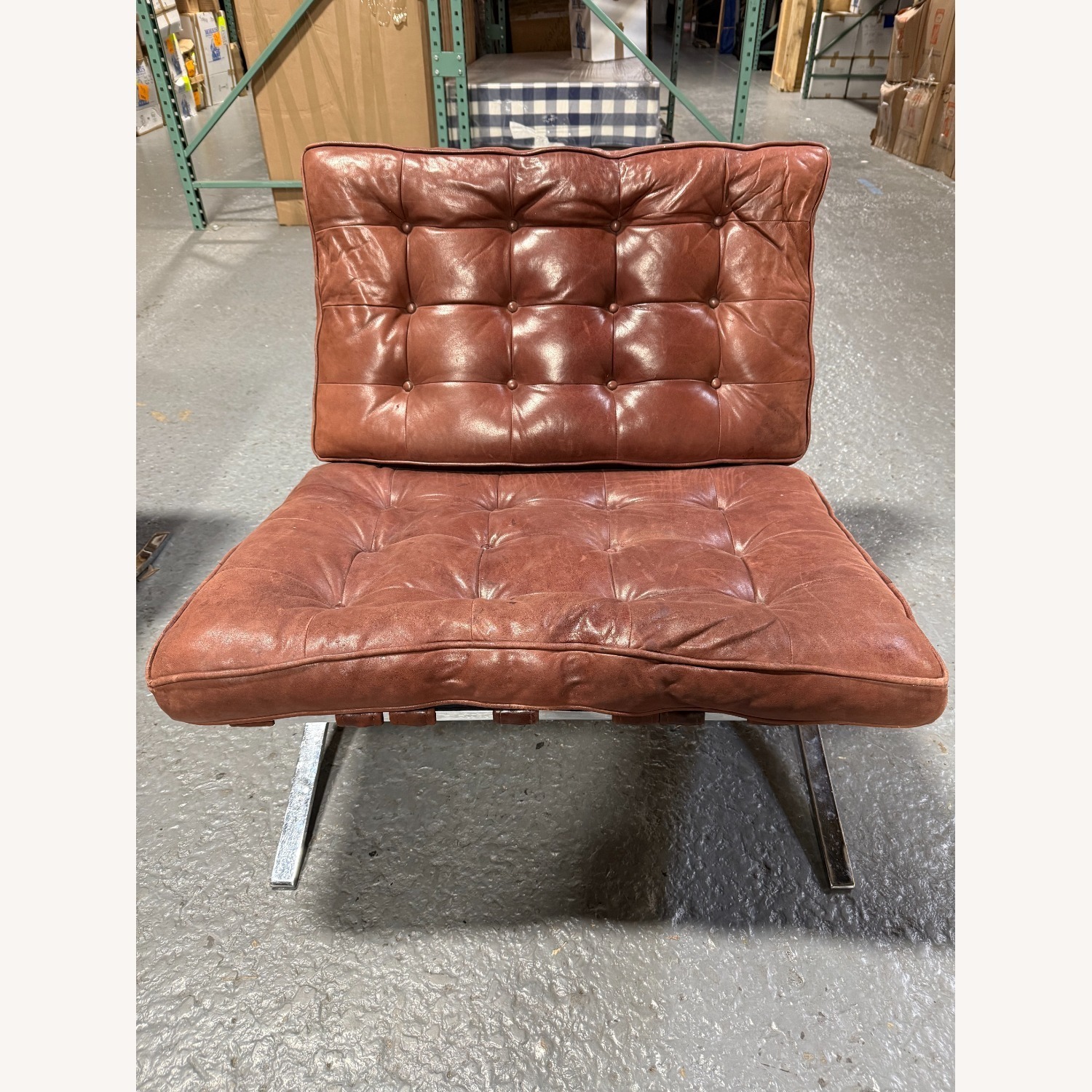 Lambskin Leather Barcelona Chair - image-1