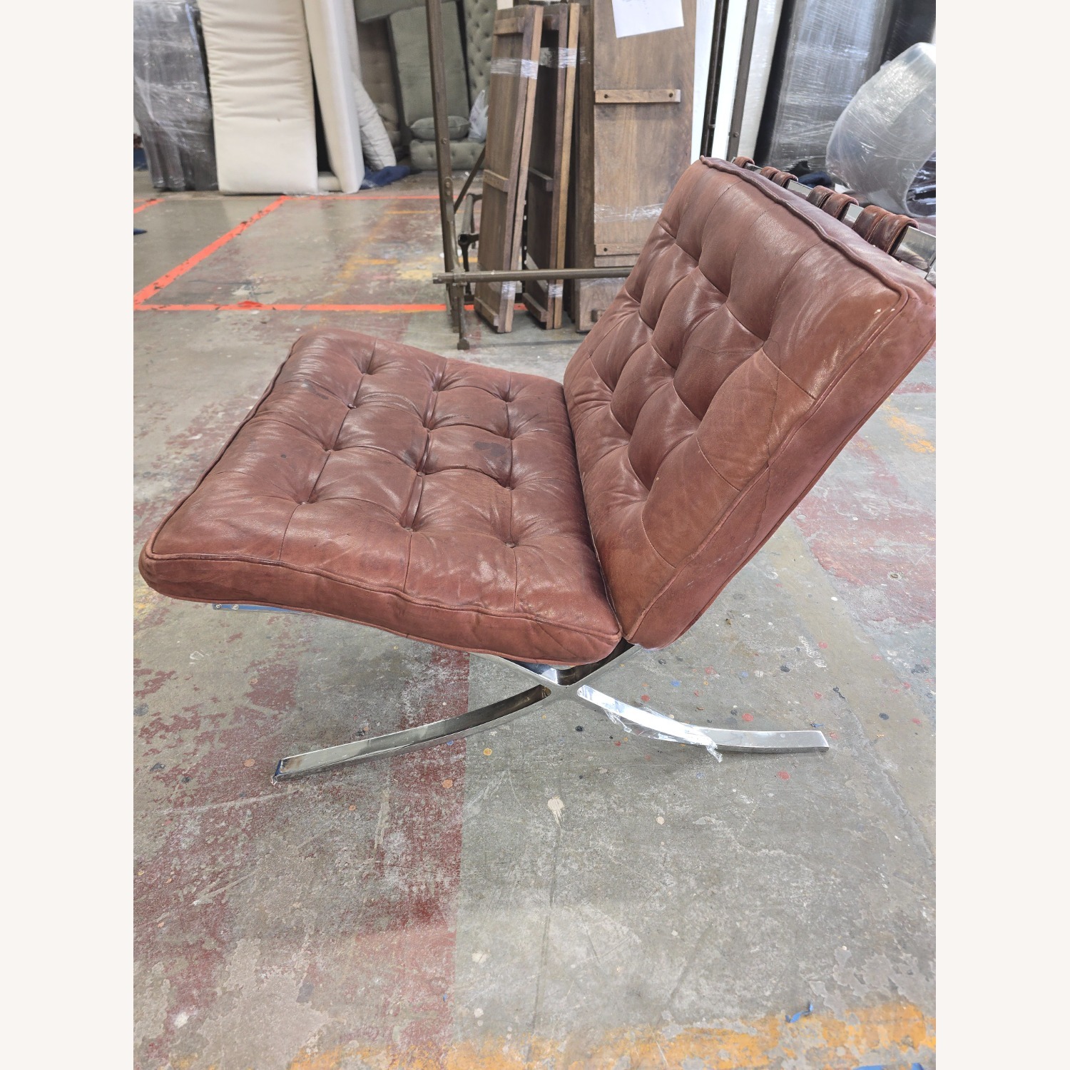 Lambskin Leather Barcelona Chair - image-8