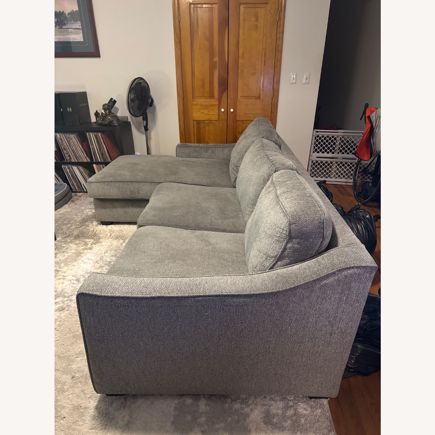 Bob’s Furniture 96” Willow Gray Chofa - image-3