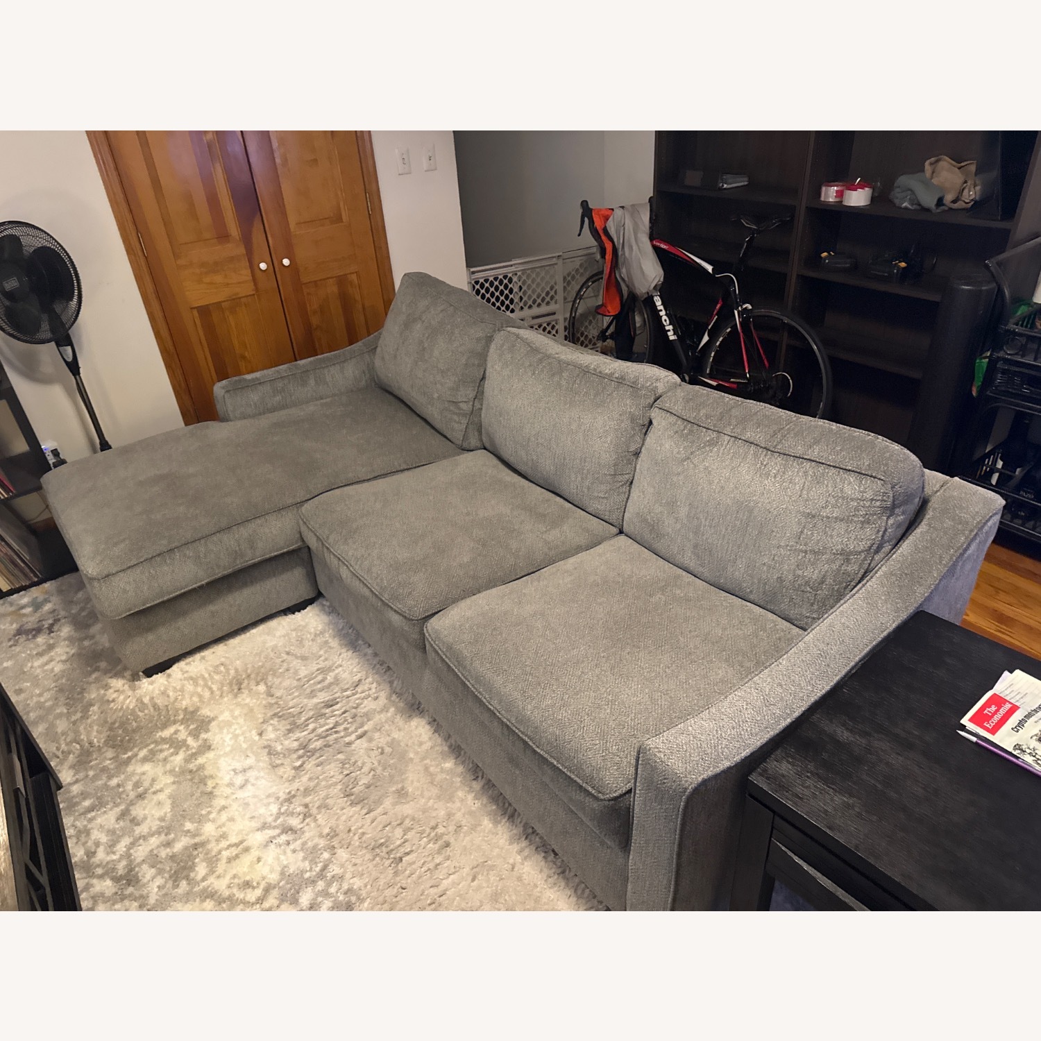 Bob’s Furniture 96” Willow Gray Chofa - image-2