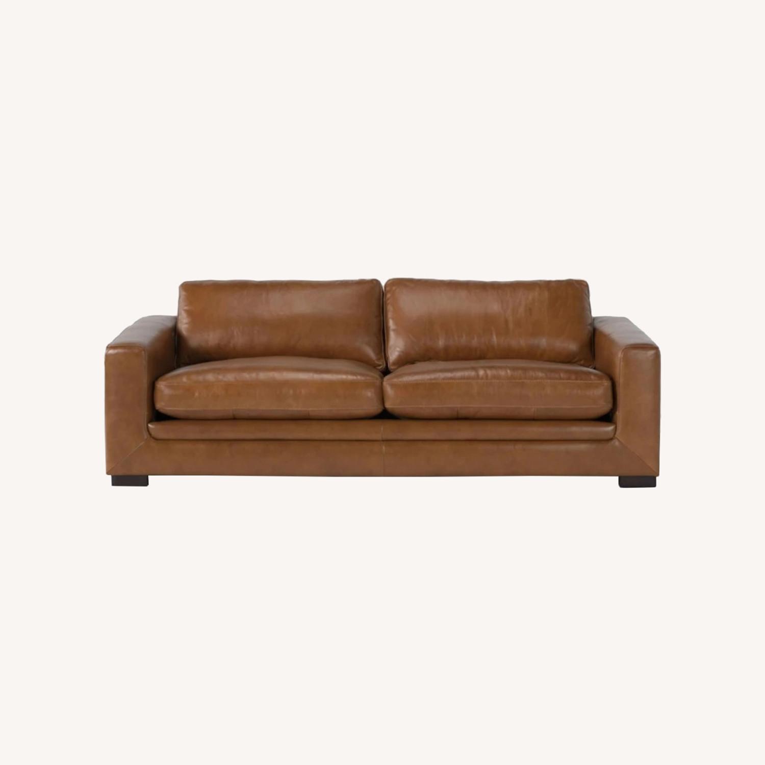 Mason Brown Leather Sofa - image-0
