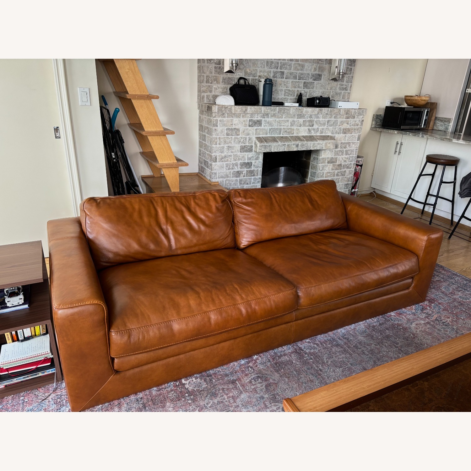 Mason Brown Leather Sofa - image-2