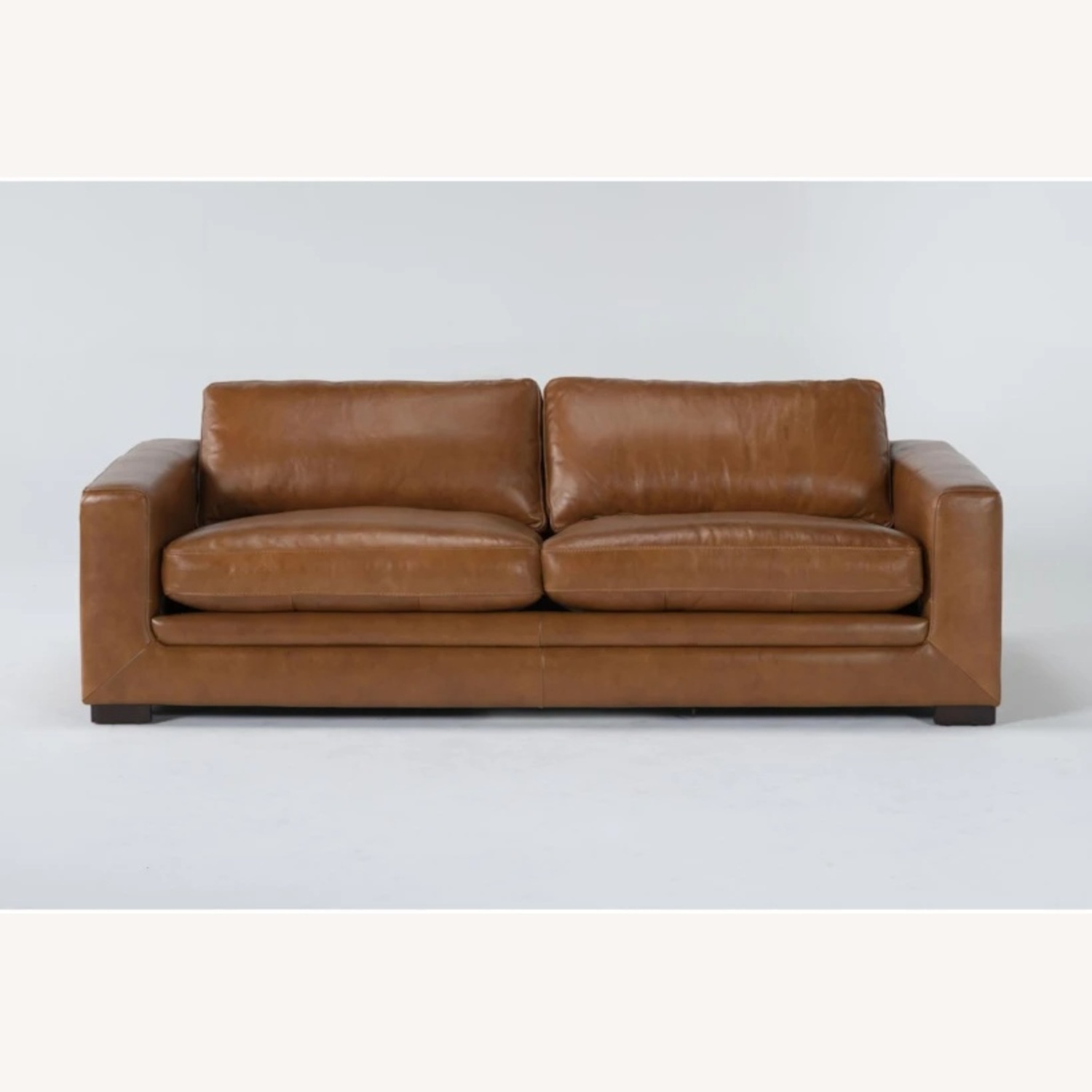 Mason Brown Leather Sofa - image-5