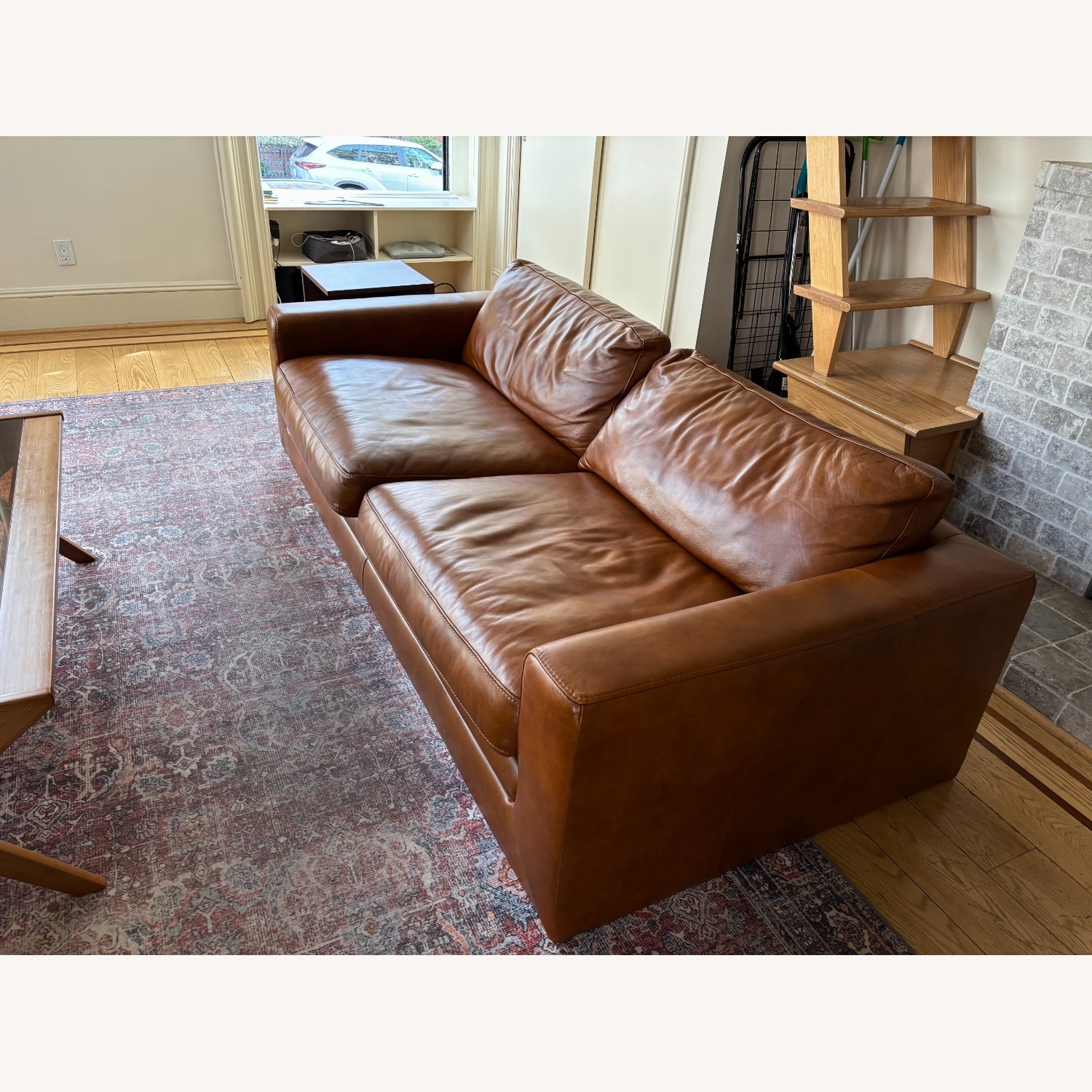 Mason Brown Leather Sofa - image-3