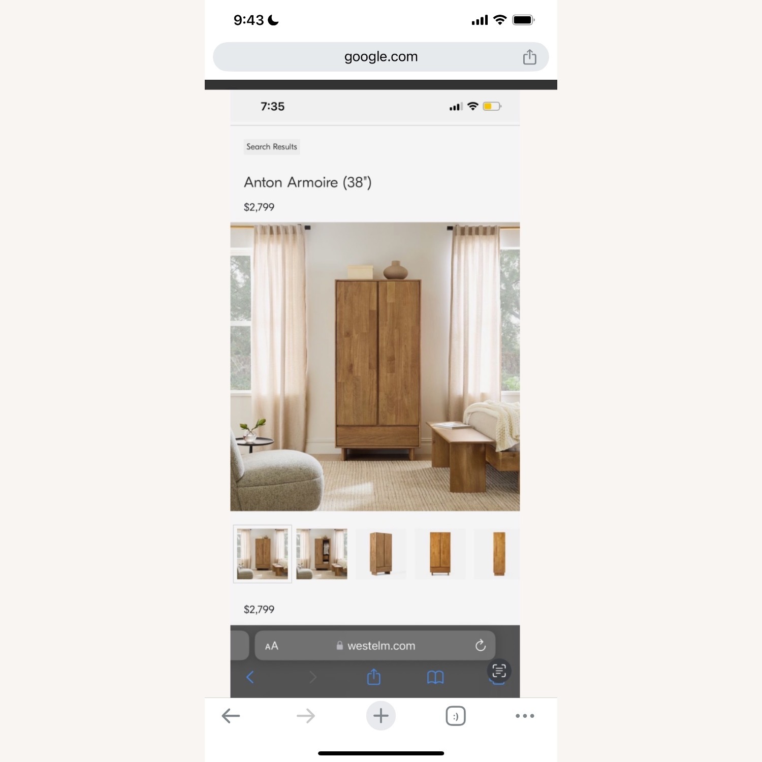 West Elm Anton Wardrobe - image-3