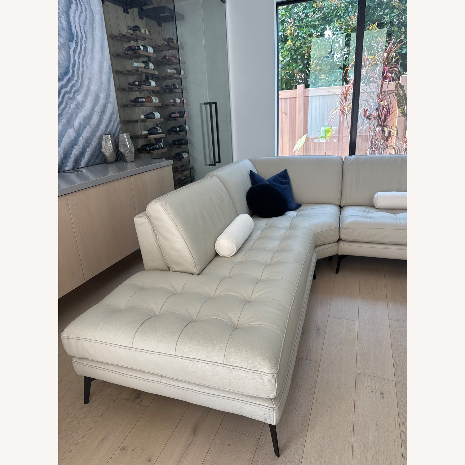 Custom Bracci Italian Leather Sectional - image-5