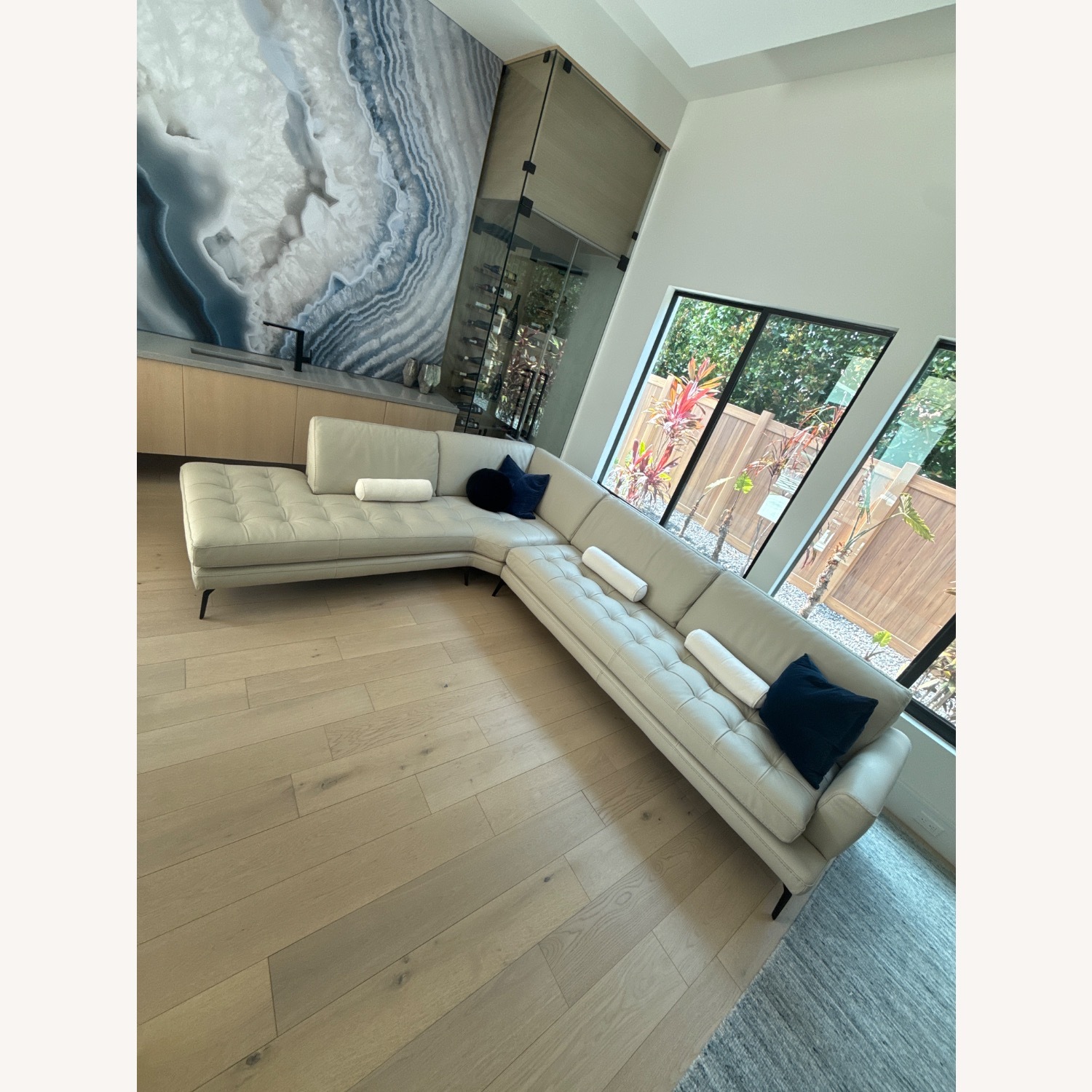 Custom Bracci Italian Leather Sectional - image-3