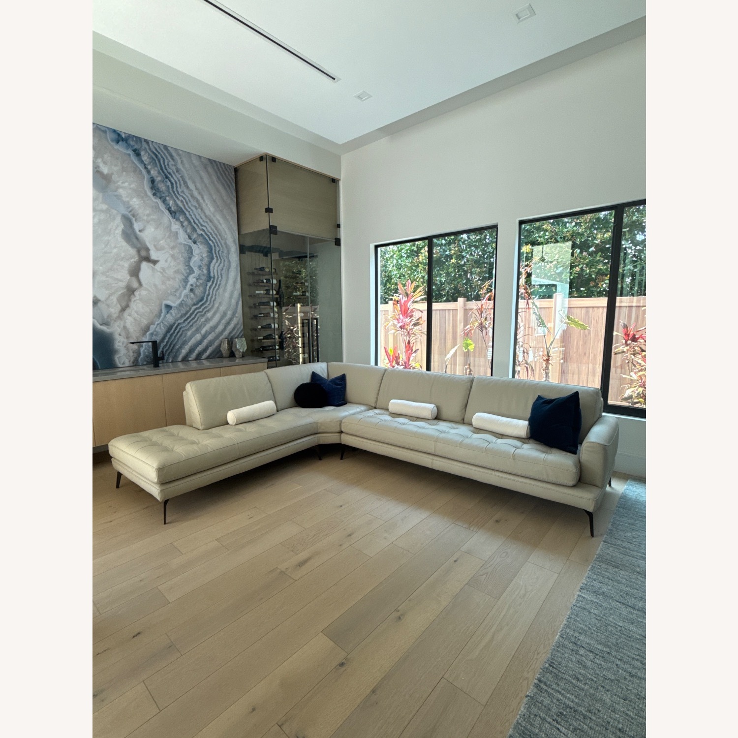 Custom Bracci Italian Leather Sectional - image-1