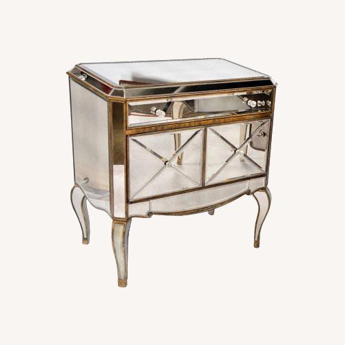 Used Horchow Mirrored Side Table for sale on AptDeco