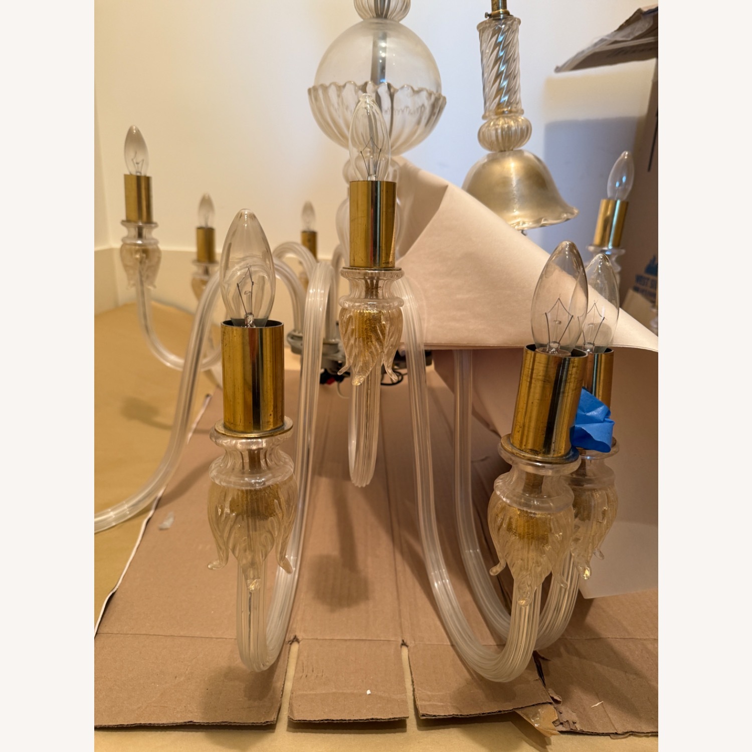 Italian Murano Glass Chandelier - image-2