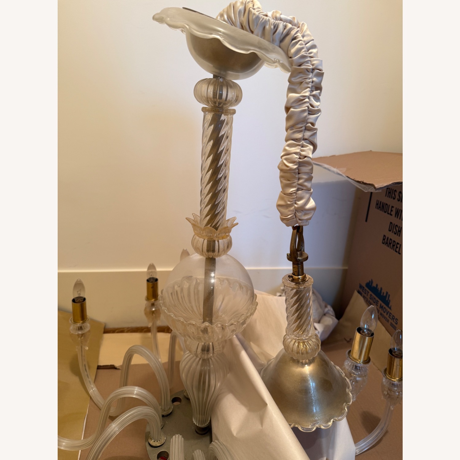 Italian Murano Glass Chandelier - image-3