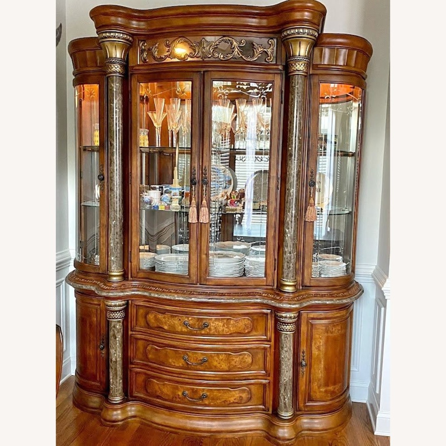 Michael Amini Torino China Cabinet - image-2